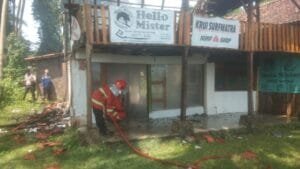 Satu Toko di Pantai Tanjungsetia Terbakar