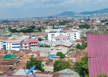 Rumah padat penduduk yang ada di Kota Bandar Lampung, Provinsi Lampung. Dok/Antara