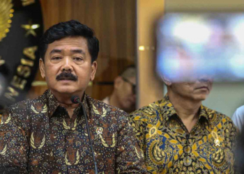 Menteri Koordinator Bidang Politik Hukum dan Keamanan (Menko Polhukam) Hadi Tjahjanto.(MI/USMAN ISKANDAR)