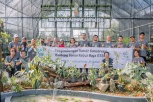 PLN NP UP Tarahan Resmikan Pembangunan Rumah Konservasi Kantong Semar di Kebun Raya Itera 