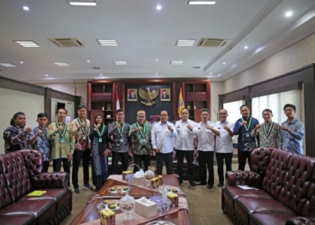 Kesatuan Aksi Mahasiswa Muslim Indonesia (KAMMI) Wilayah Lampung bertemu Penjabat (Pj) Gubernur Lampung, Samsudin. Dok KAMMI