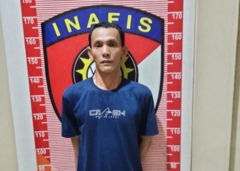 Seorang pemuda pada Kecamatan Batanghari Nuban, Kabupaten Lampung Timur. Dok. Polres Lampung Timur