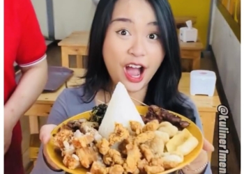 Video Tumpeng Babi dari Eat Pork Love Viral Ditonton Jutaan Orang