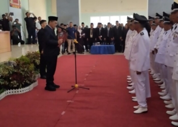 Pengukuhan 231 kades di Lampura