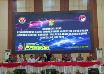 Polda Lampung Gagalkan Pengiriman 177 Kilogram Sabu