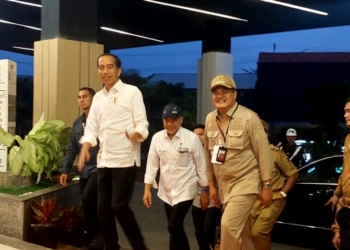 Presiden Jokowi tiba di Lampung Tengah