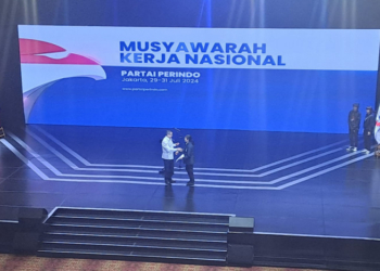 Musyawarah Kerja Nasional Partai Perindo.(MEDCOM/FACHRI AUDHIA HAFIEZ)