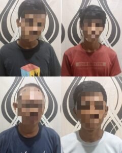 4 Pria Ditetapkan Sebagai Tersangka Pemalakan Sopir Truk Batu Bara
