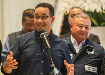 Bakal calon Gubernur DKI Jakarta Anies Baswedan kantongi dukungan NasDem. (MI / Usman Iskandar)