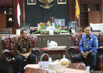 Audiensi Pj Gubernur Lampung bersama Lampung Post di Kantor Gubernur Lampung