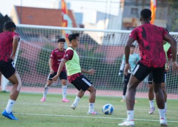 latihan skuad timnas U-19 Indonesia