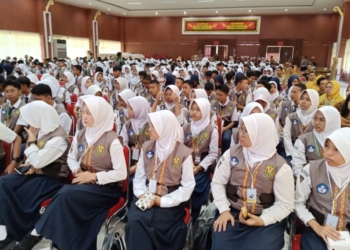 Ratusan pelajar SMP mengikuti pelatihan satgas anti narkoba dan kekerasan/