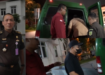 Dokumentasi Kejati Lampung saat melakukan penahanan