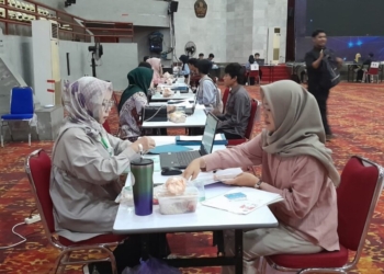 Pelaksanaan seleksi wawancara peserta PMPAP yang digelar di GSG Unila