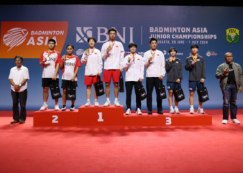 podium ganda capuran turnamen BAJC 2024