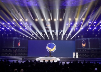 Pembukaan Kongres III Partai NasDem di JCC Senayan, Jakarta, Minggu (25/8/2024) malam.(MI/Susanto)