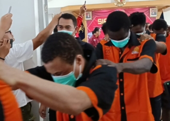 Kantor Wilayah Kemenkumham Lampung mengamankan 12 WNA asal Nigeria dan 1 WNI.