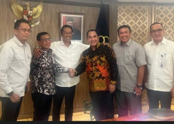 Menkumham dan pengurus PWI