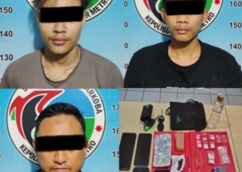 Tiga Warga Hendak Pesta Narkoba Ditangkap di Metro
