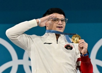 Rizki Juniansyah Raih Medali Emas Olimpiade Paris dari Cabor Angkat Besi