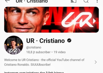 Channel YouTube resmi Cristiano Ronaldo.