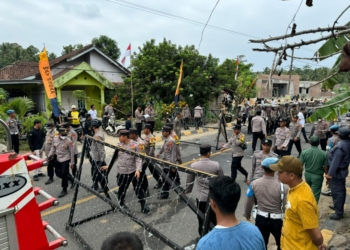 Simulasi sispamkota Polres Pesisir Barat