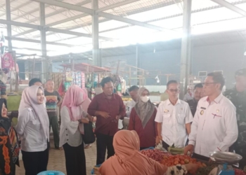 Harga Cabai di Lampung Selatan Naik. TPID Lampung Selatan saat melakukan monitoring harga di pasar tradisional di wilayah setempat. Dok/Pemkab Lamsel