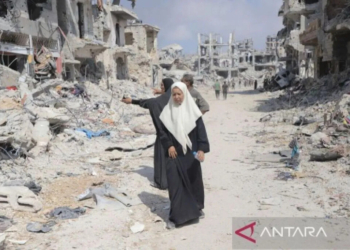 bangunan hancur di Gaza