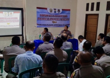 polisi belajar bersama