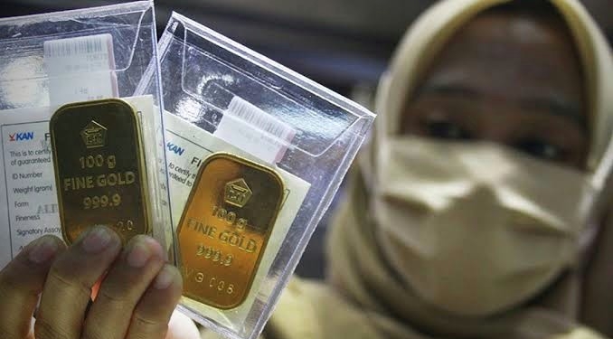 Harga emas batangan Antam hari ini, Rabu. Dok ANTARA
