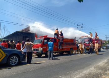 kebakaran di pekon kenali