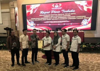 KPU Bandar Lampung melakukan pleno DPT untuk Pilkada 2024.