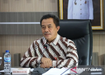 Kepala BSKDN Kementerian Dalam Negeri Yusharto Huntoyungo dalam arahannya secara virtual dari Ruang Video Conference BSKDN, ANTARA/HO-Puspen Kemendagri