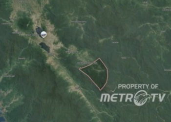 Lokasi longsor di tambang Solok