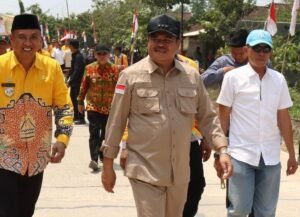 Pembangunan Jalan Rabat Beton hingga Jembatan di Wilayah Timur Kabupaten Lamteng Rampung