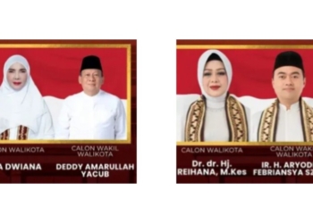 Pasangan bakal calon Walikota dan Wakil Walikota Bandar Lampung. Dok