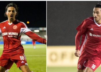 Stefano Lilipaly dan Ezra Wailan ketika berseragam Almere City