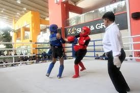 Atlet cabang olahraga (cabor) muaythai.