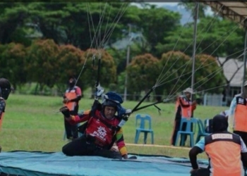 cabor terjun payung nomor ketepatan mendarat beegu putra