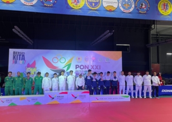 emas tenis meja beregu putra lampung