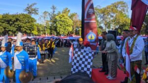 3.500 Sivitas Akademika Unila Ikut Kirab Merah Putih Sepanjang 2,5 Kilometer