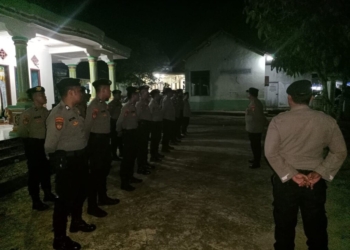 Polres Lamteng Amankan Kampanye Cagub Nomor Urut 2