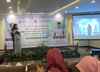 Konsultasi Publik I Penyusunan Materi dan Ranperkada RDTR WP I Kota Bandar Lampung di Swiss Bell Hotel, Kamis, 12 September 2024.
