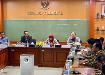 Komisi Yudisial beraudiensi dengan Solidaritas Hakim Indonesia di Gedung KY, Jakarta, Rabu (9/10/2024). Dok/Antara