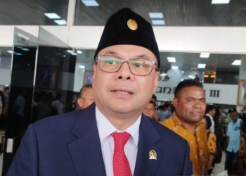 Anggota DPR RI terpilih Romy Soekarno di Kompleks Parlemen, Jakarta, Selasa (1/10/2024). Dok/Antara