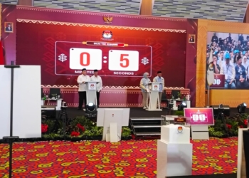 Suasana debat kandidat calon Gubernur dan Wakil Gubernur Lampung, Minggu 13 Oktober 2024. (Foto: Lampost.co/Asrul)