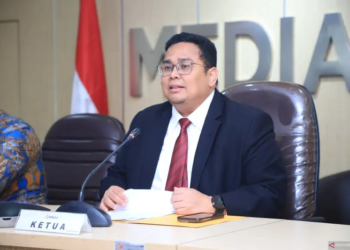 Ketua Bawaslu RI Rahmat Bagja dalam konferensi pers di kantor Bawaslu RI, Jakarta, Senin (28/10/2024). ANTARA/HO-Bawaslu RI.