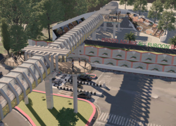 Desain pembangunan JPO Siger Milenial.