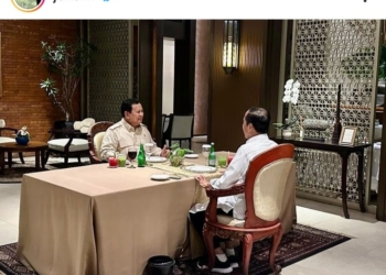Tangkapan layar, Presiden Joko Widodo dan Presiden Terpilih Prabowo Subianto santap malam berdua di Jakarta, Selasa, 8 Oktober 2024. (Instagram @jokowi)