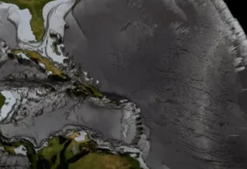 Gambar Bumi jika tanpa lautan. Dok Universitas Sydney